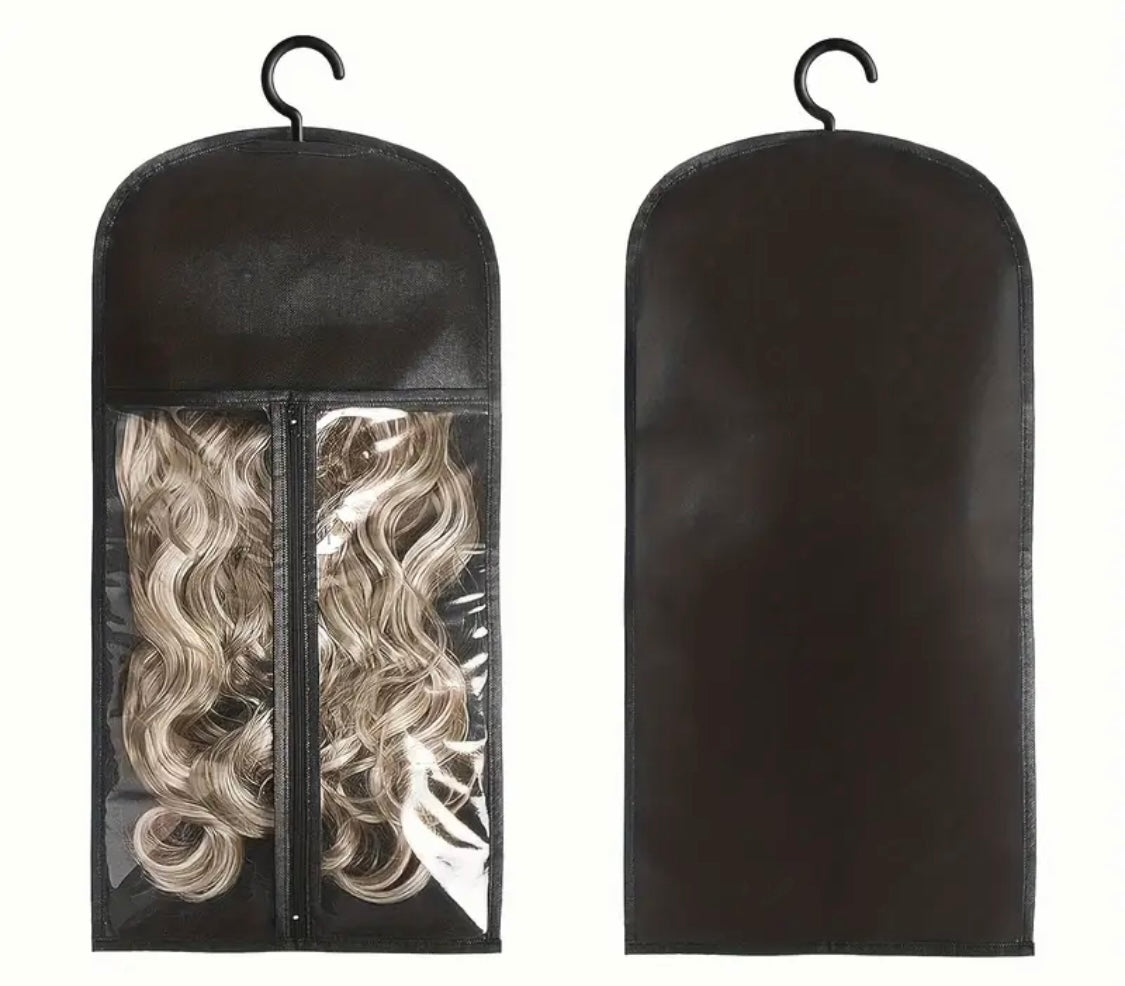 Wig or hair extensions Storage Bags with Hanger