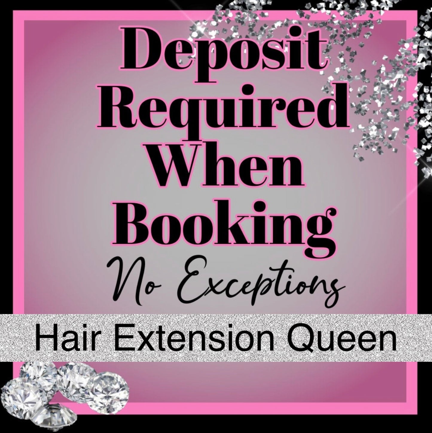 Deposit for your booking